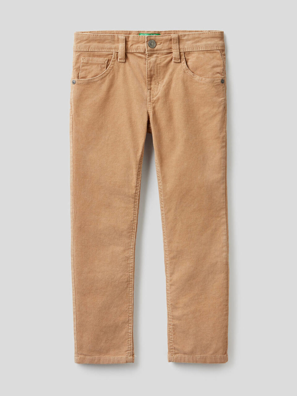Slim fit stretch velvet trousers image number 1