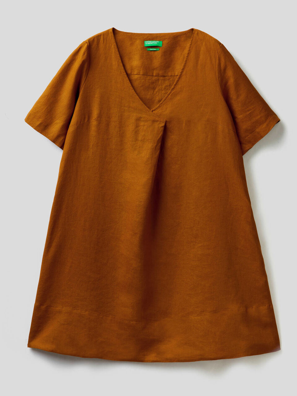 Short dress in pure linen image number 1