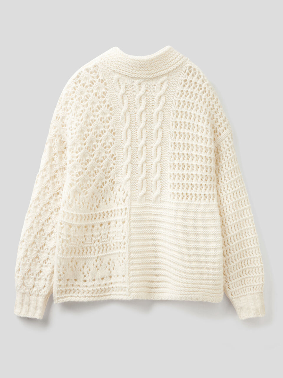 Knit sweater with high neck image number 2
