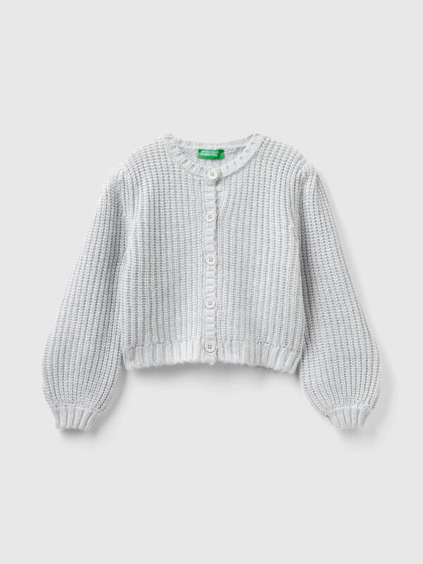 Cardigan with lurex