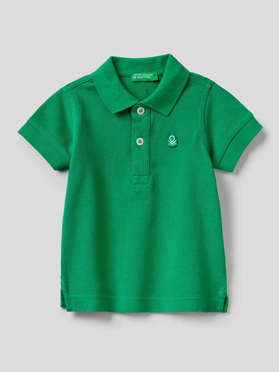 Polo in pure cotton pique image number 1