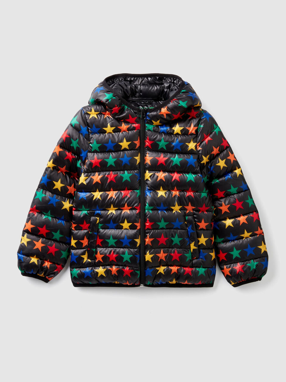 Printed puffer jacket image number 1