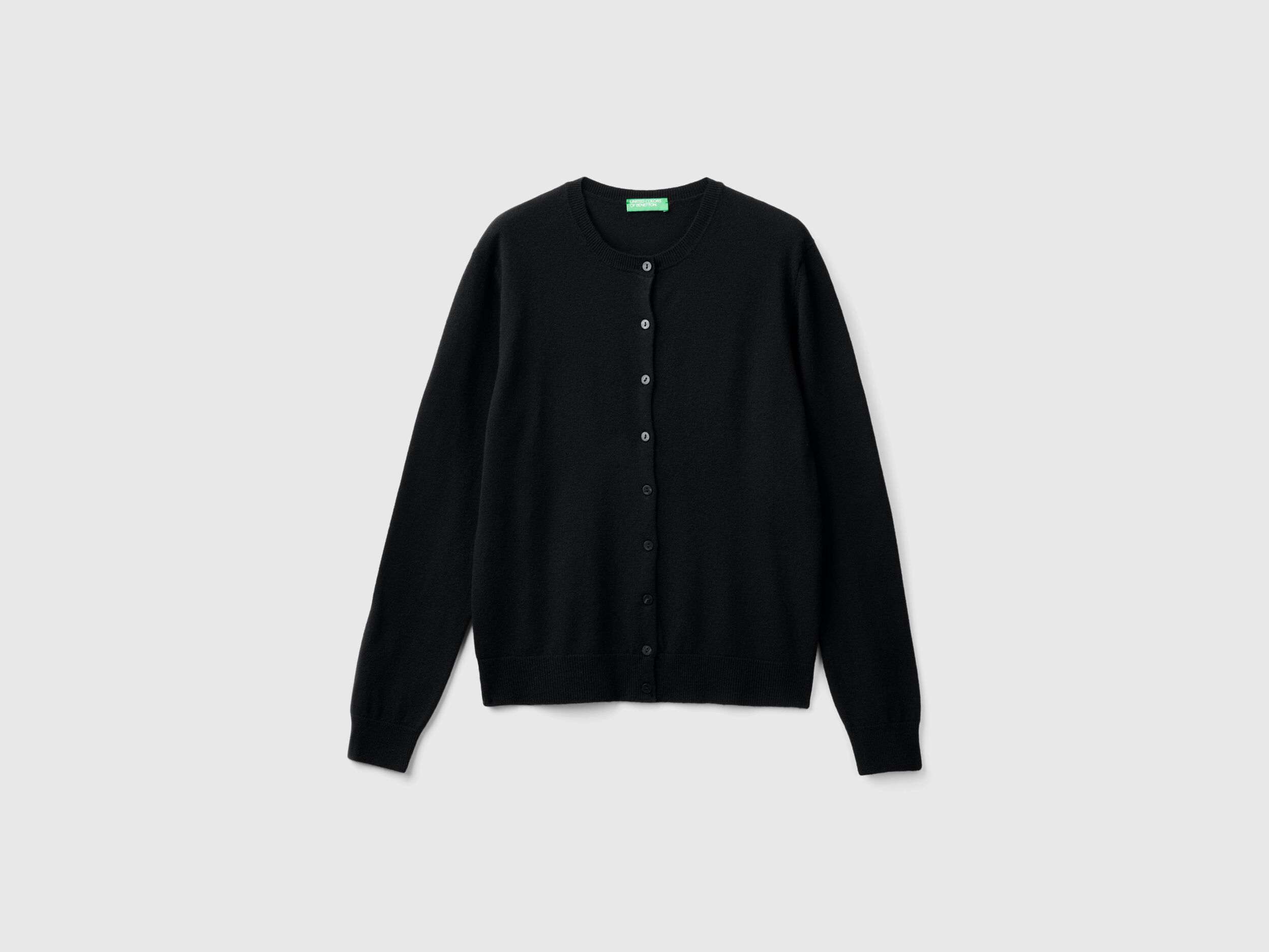 Wool cardigan black discount