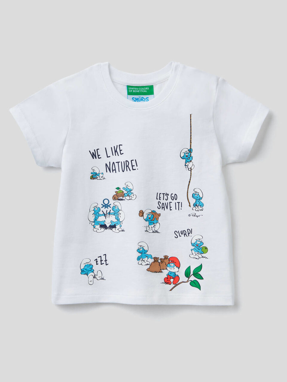 T-shirt with The Smurfs print image number 1