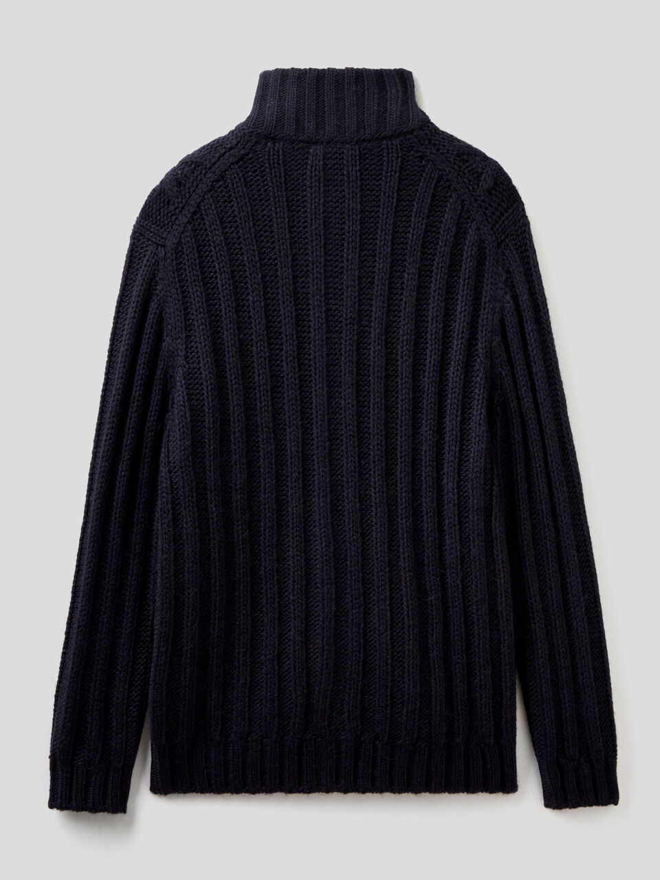 Knit cardigan with high neck image number 2