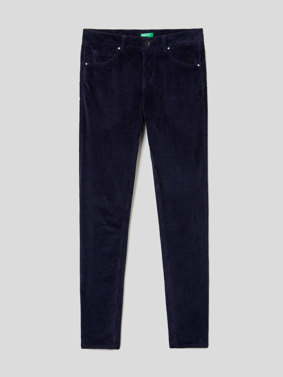 Skinny fit velvet trousers image number 1