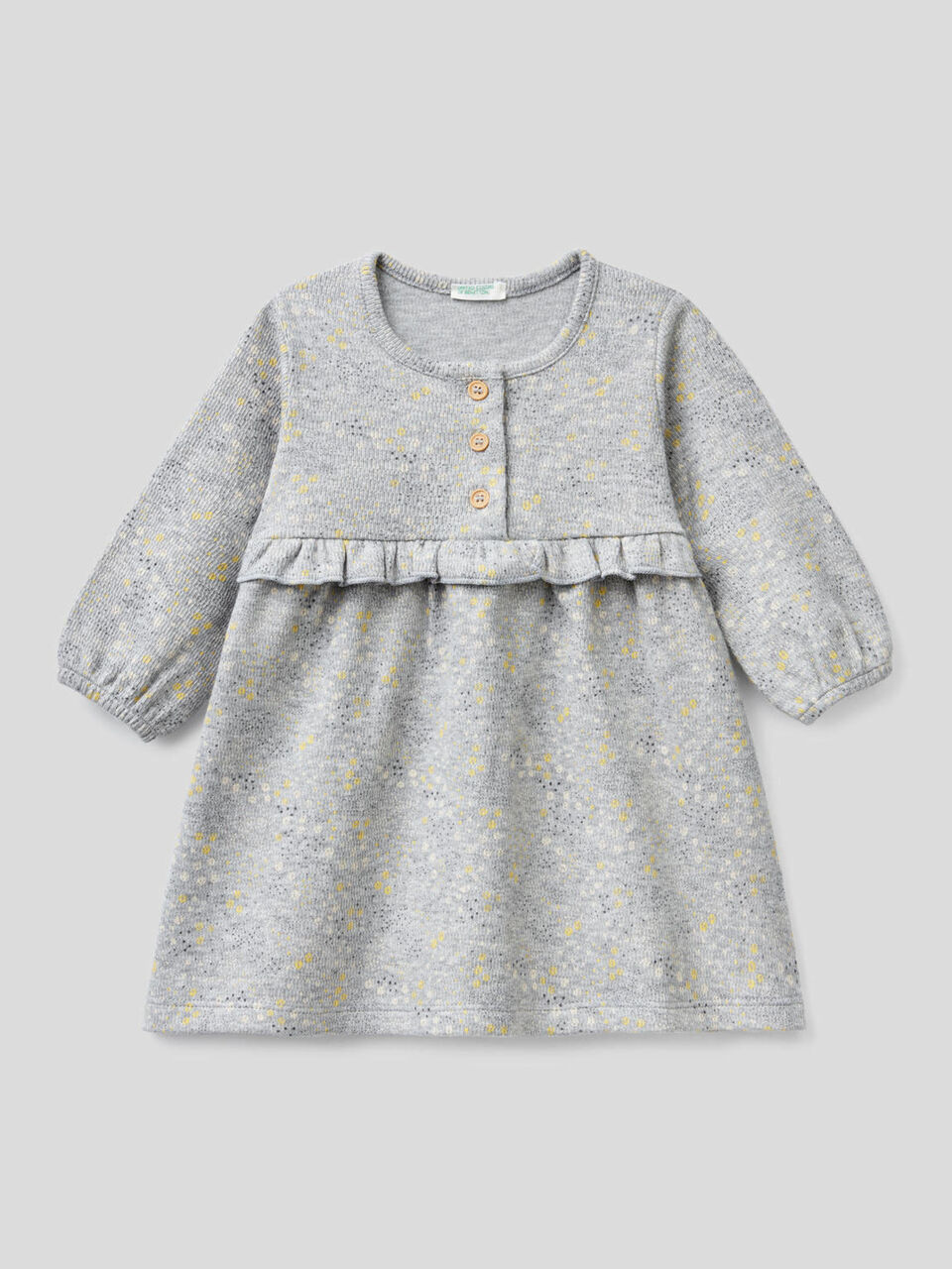 Printed dress in 100% organic cotton image number 1