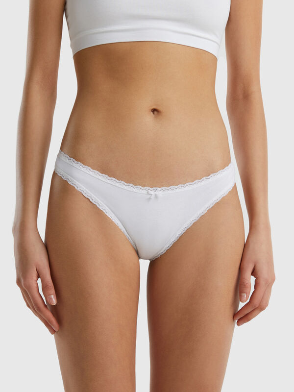 Low-rise underwear in stretch organic cotton Women