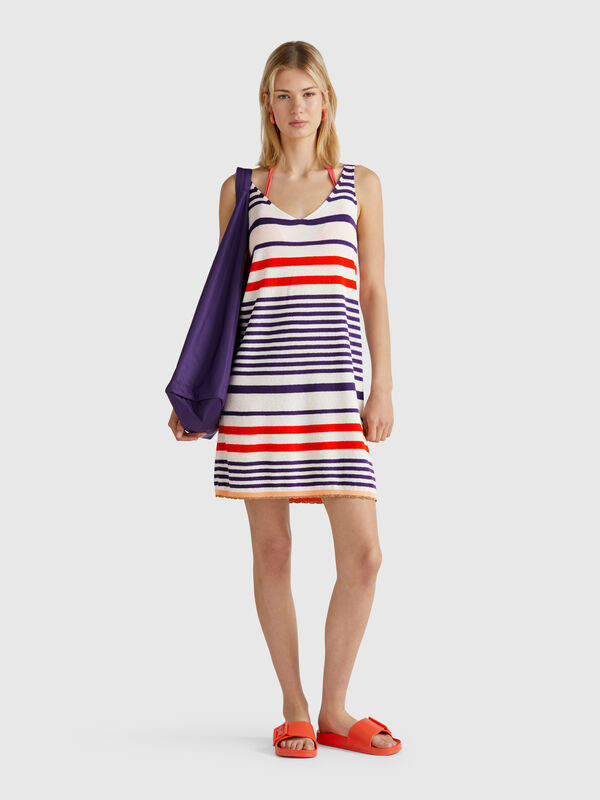Striped knit dress Women