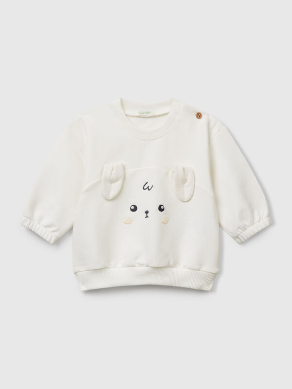 Sweatshirt with embroidery and patches New Born (0-18 months)