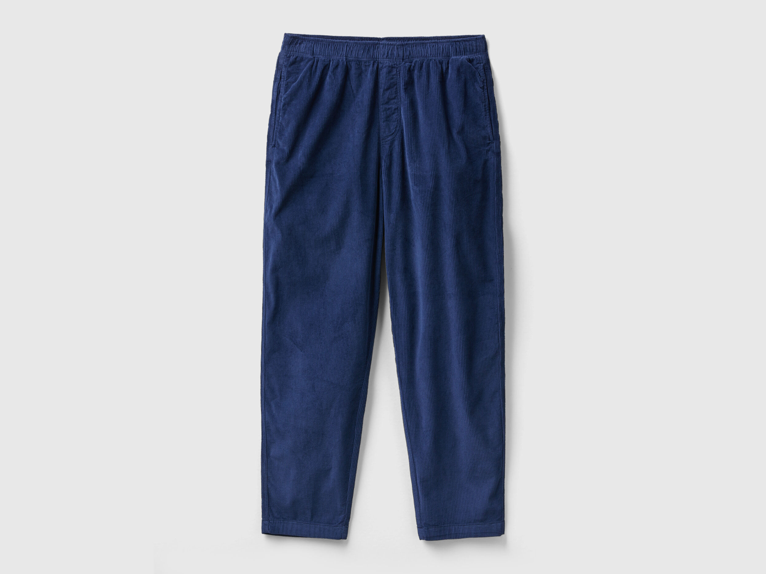 Velvet joggers with drawstring