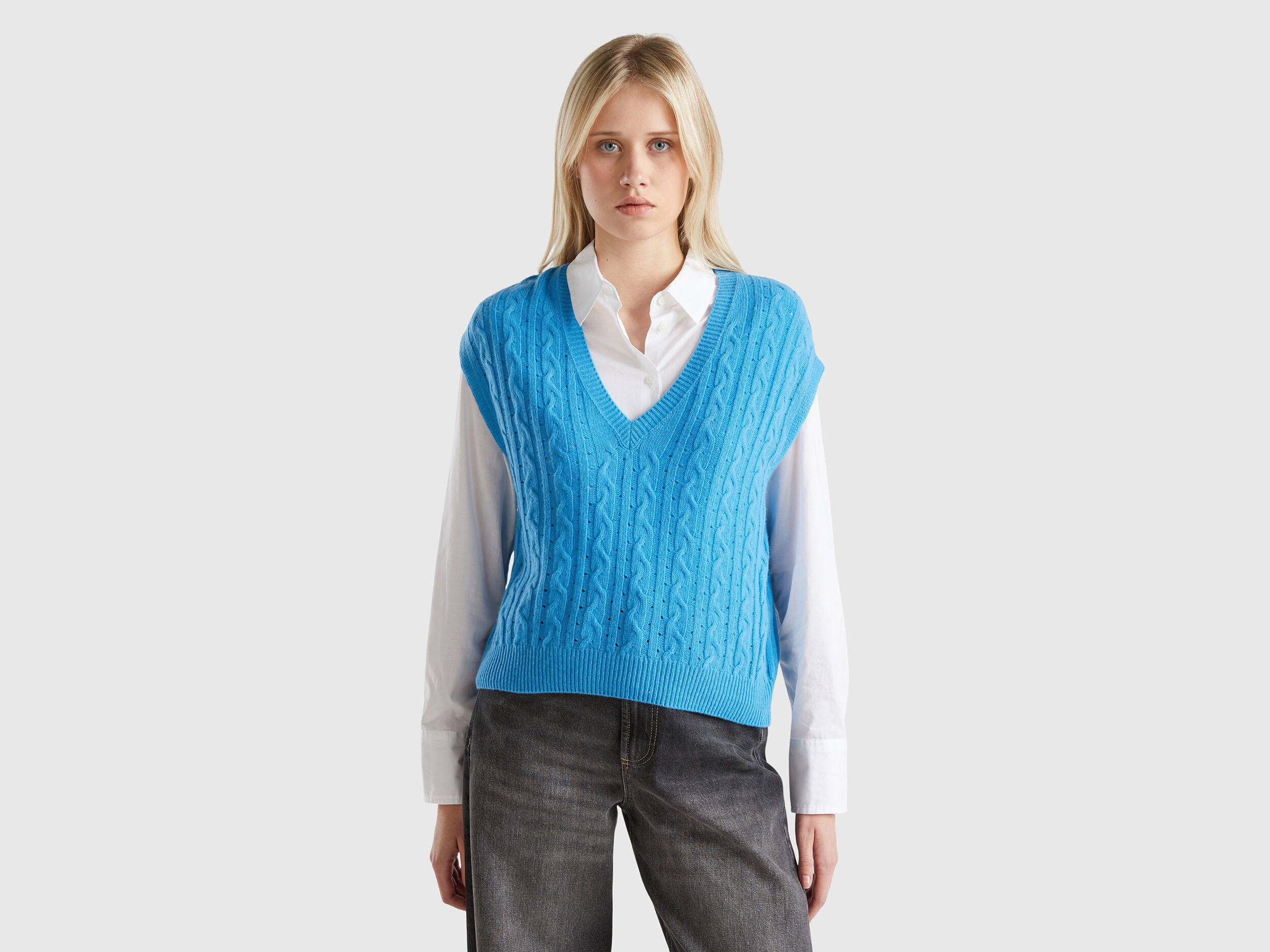 Womens sweater vest v neck on sale