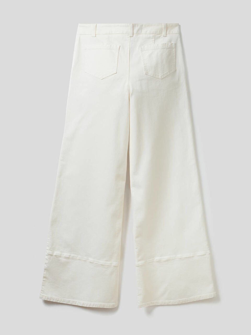 Flared trousers with natural dye Women image number 2