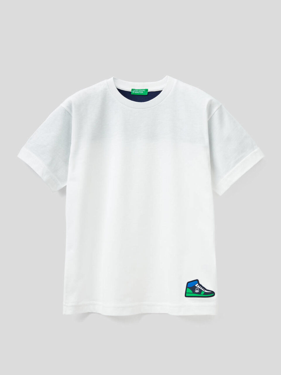 100% cotton t-shirt with slogan image number 1