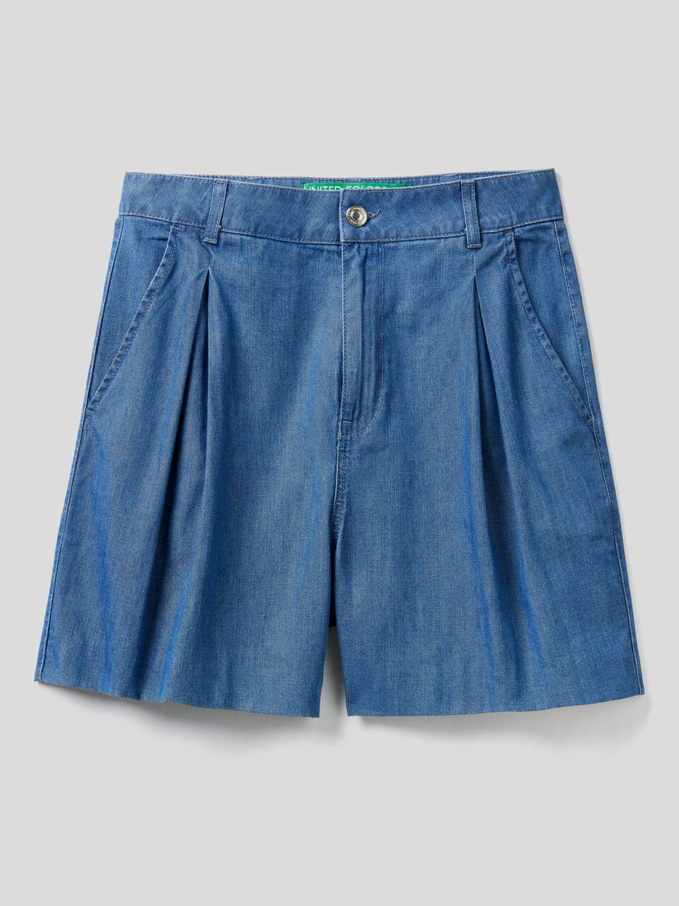 Shorts in 100% cotton denim image number 1