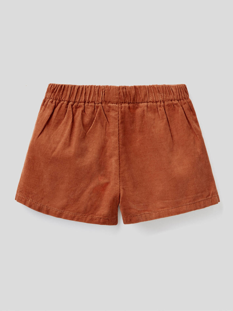 Ribbed velvet shorts with embroidery image number 2