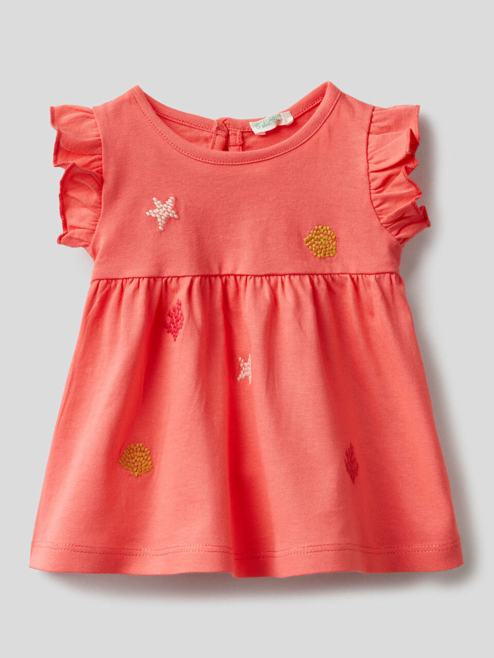 Flared t-shirt with embroidery image number 1