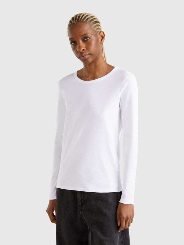 Long sleeve pure cotton t-shirt Women