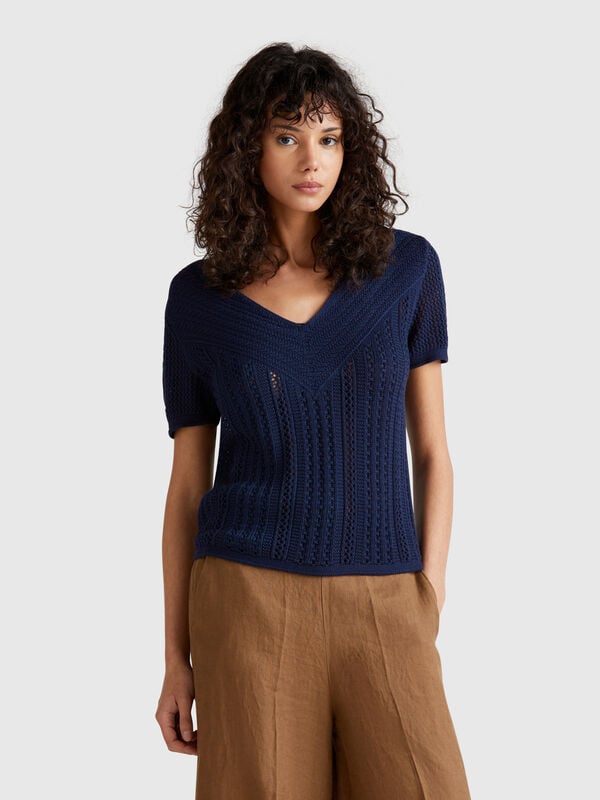 Perforated sweater Women