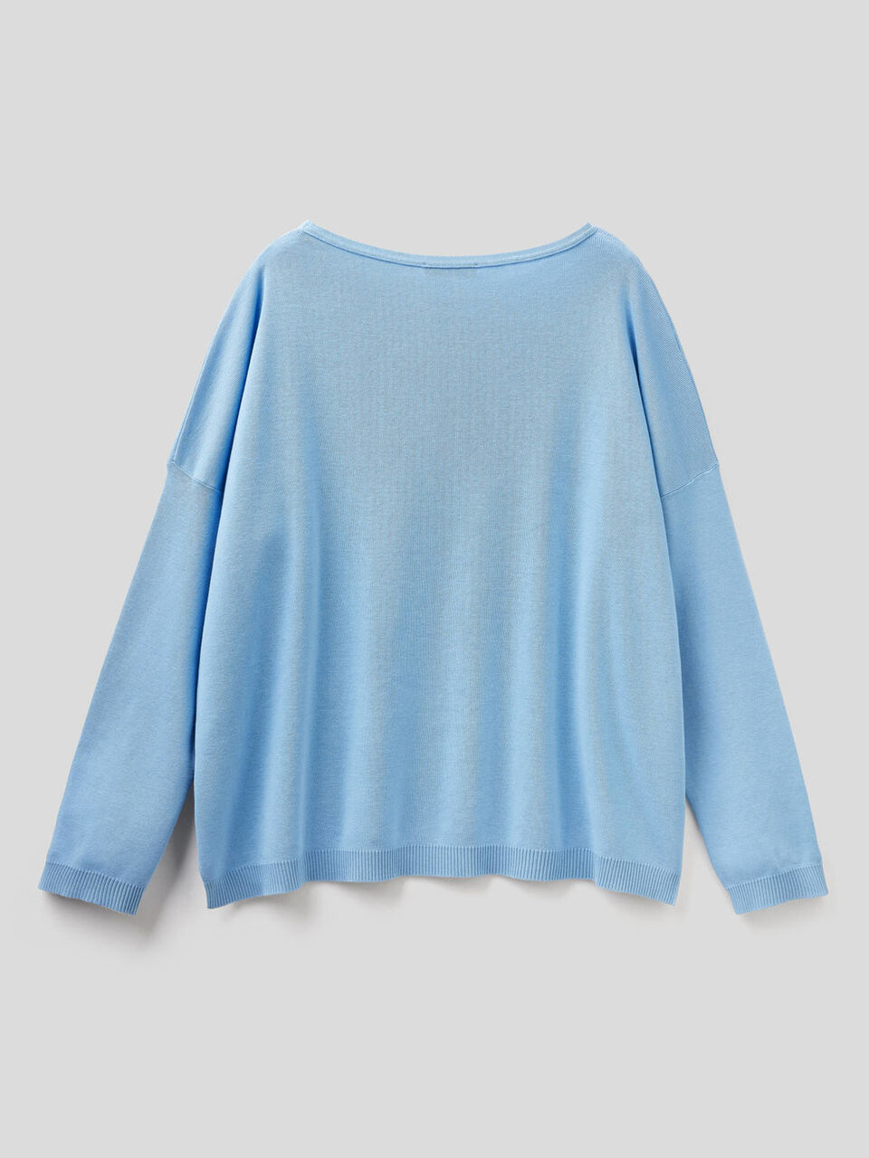 Cotton sweater with round neck image number 2