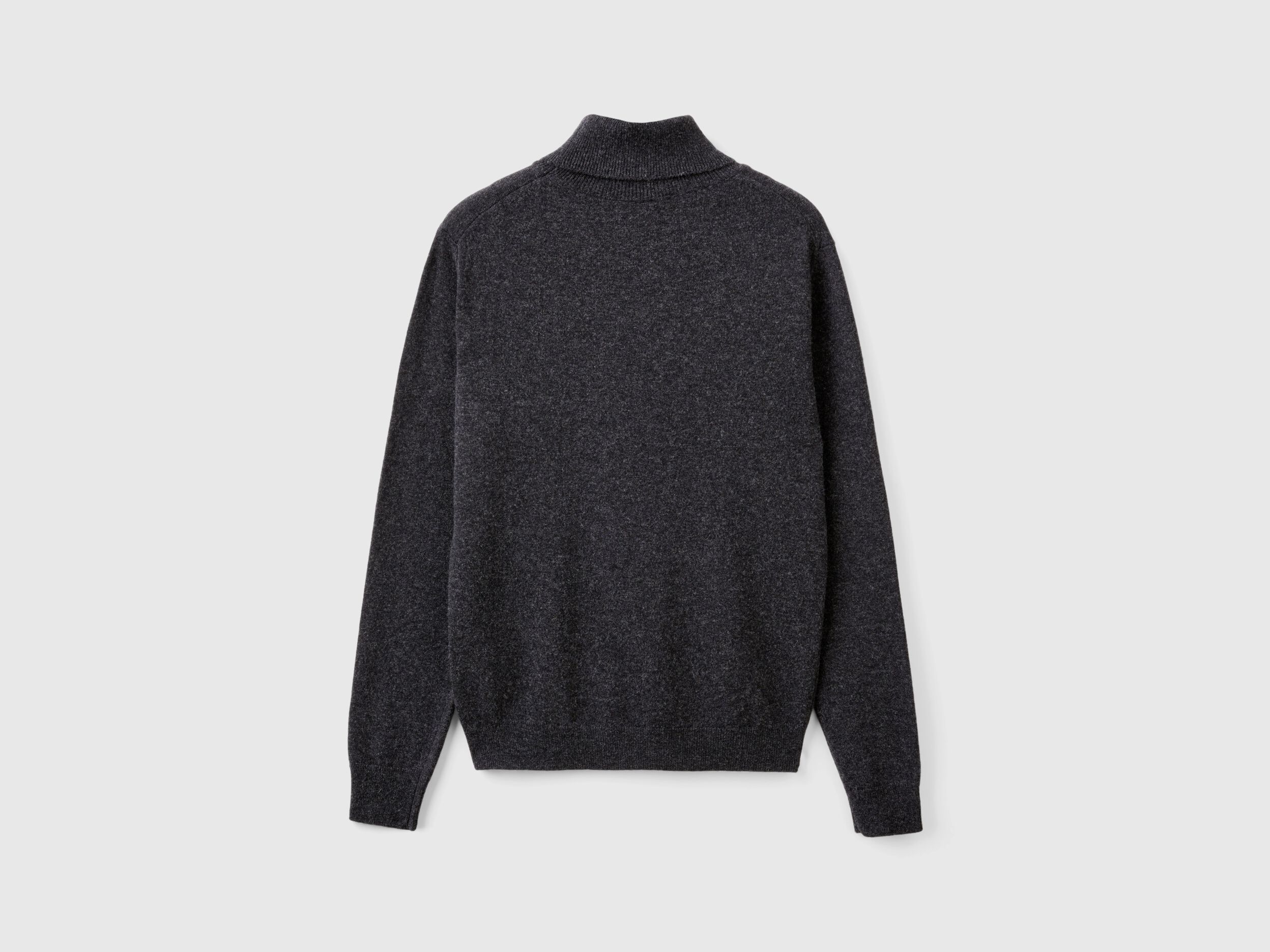 Charcoal gray turtleneck sweater store