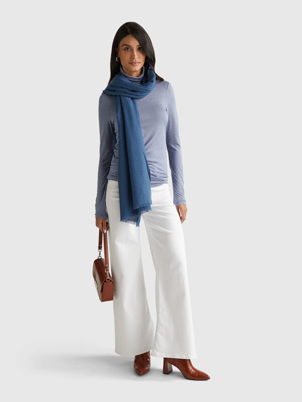 Lightweight viscose blend scarf Women