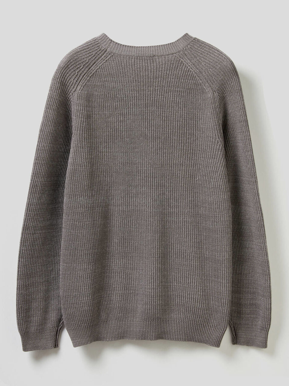 Crew neck sweater in pure cotton image number 2