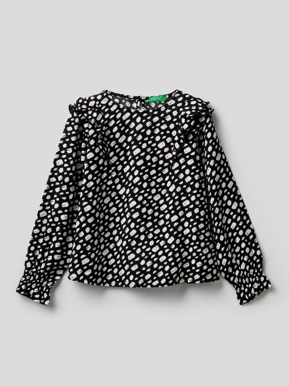 Blouse with frill image number 1