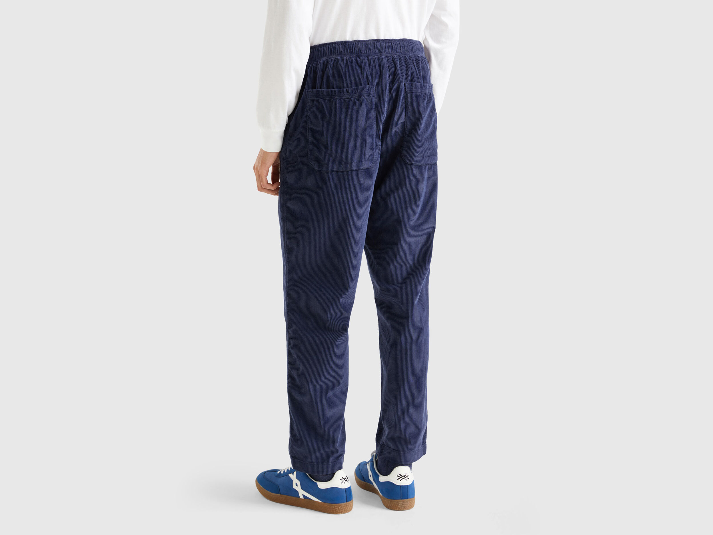 Navy new arrivals velvet joggers