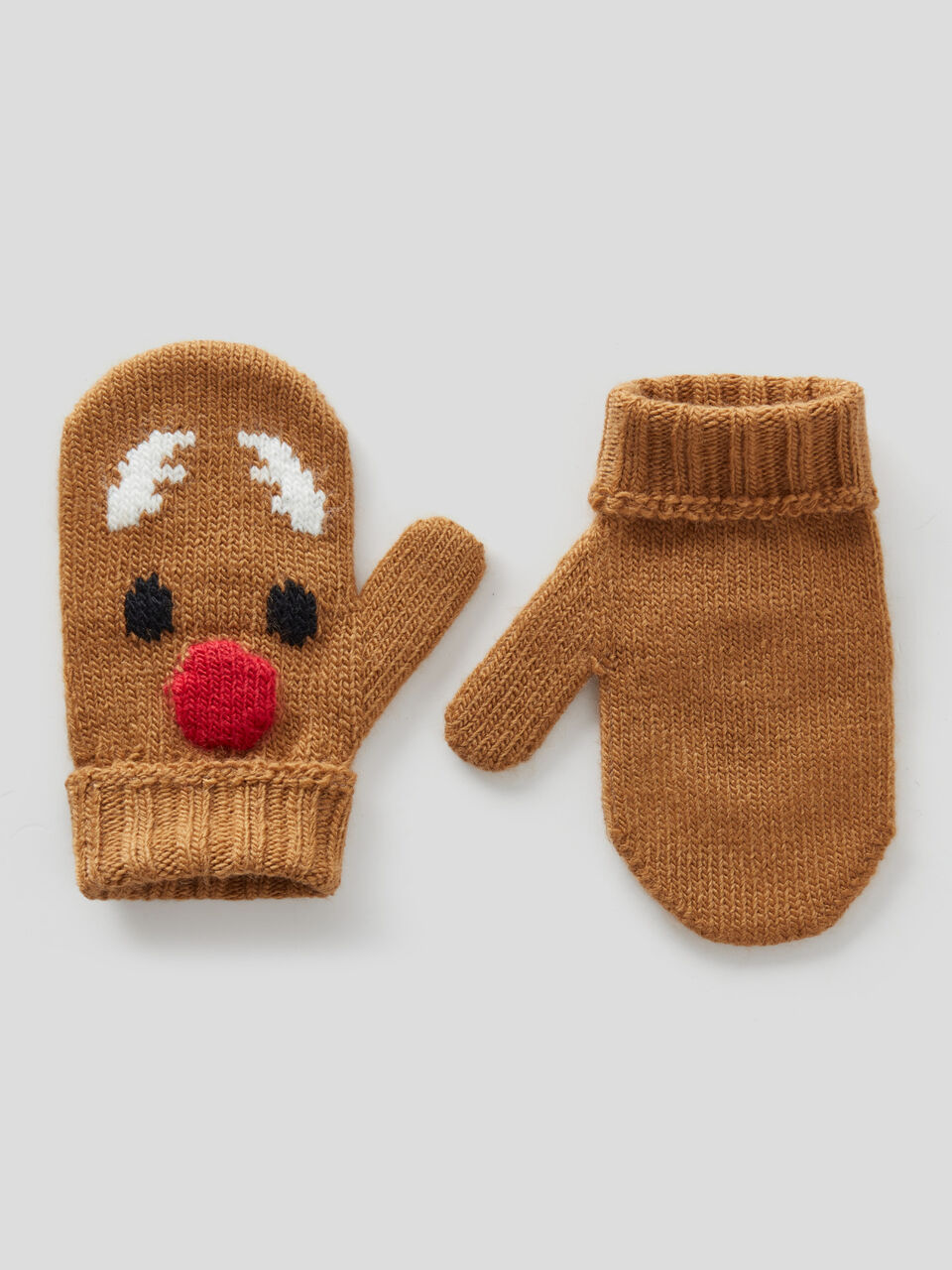 Tricot gloves with applique image number 1
