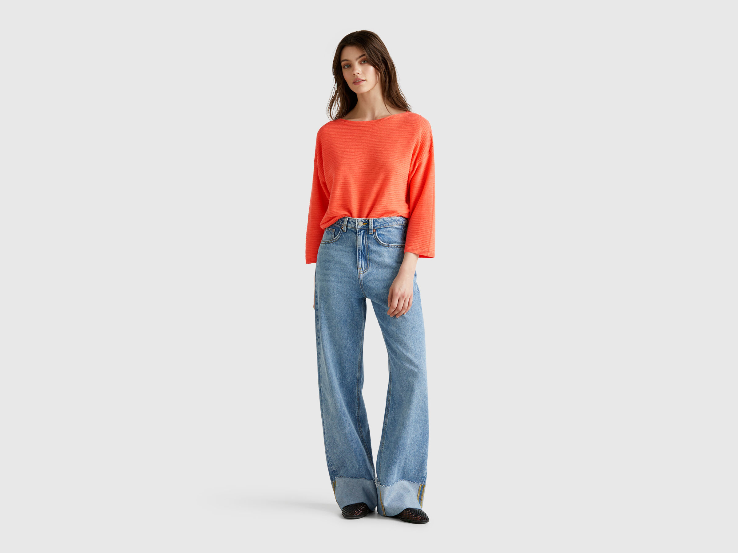 BOAT-NECK SWEAT.L/S Women image number 2