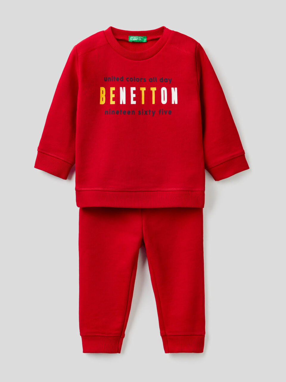 Sweat tracksuit in 100% organic cotton image number 1