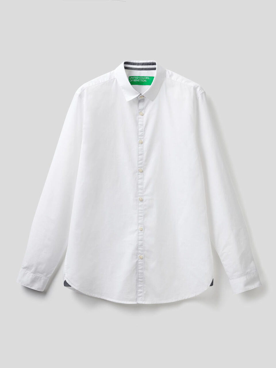 Slim fit shirt in print cotton image number 1