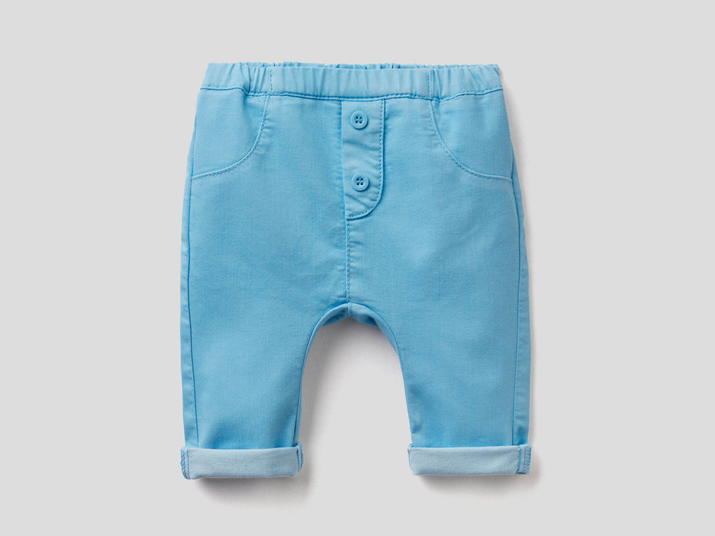 Trousers in stretch cotton blend New Born (0-18 months) image number 0