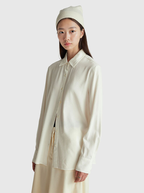 Striped shirt in viscose blend Women