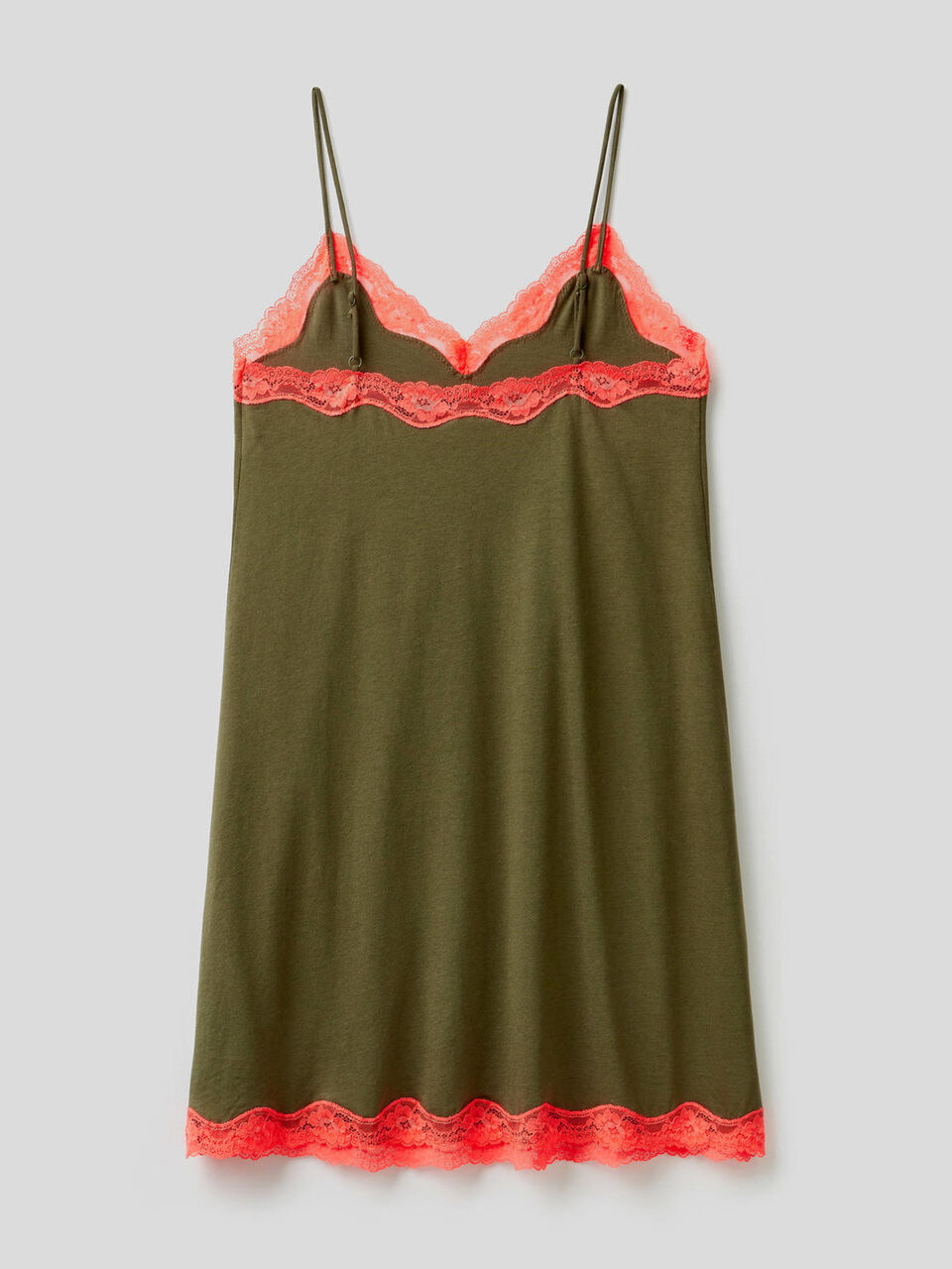 Nightshirt with neon lace image number 2
