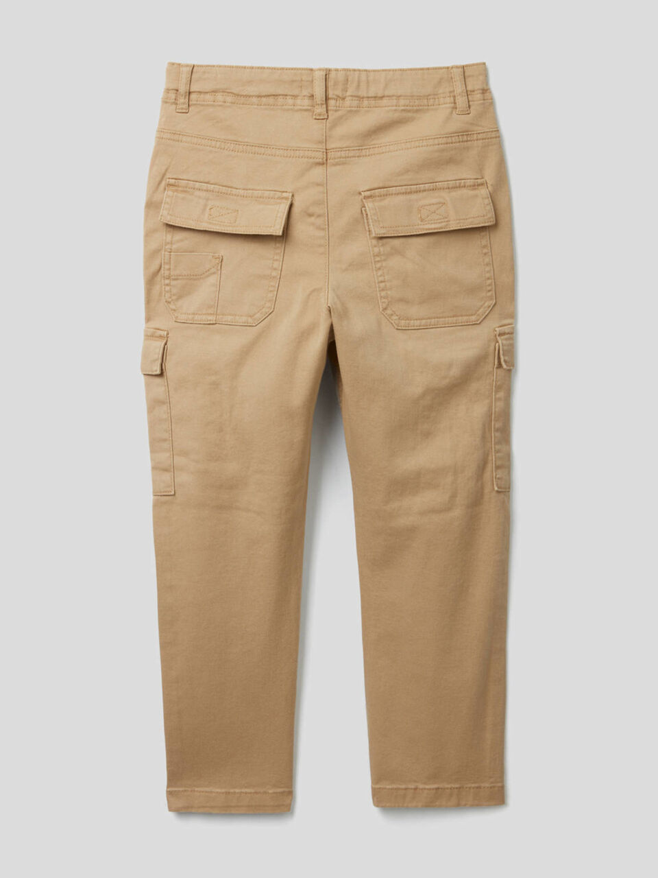 Stretch cotton cargo trousers image number 2