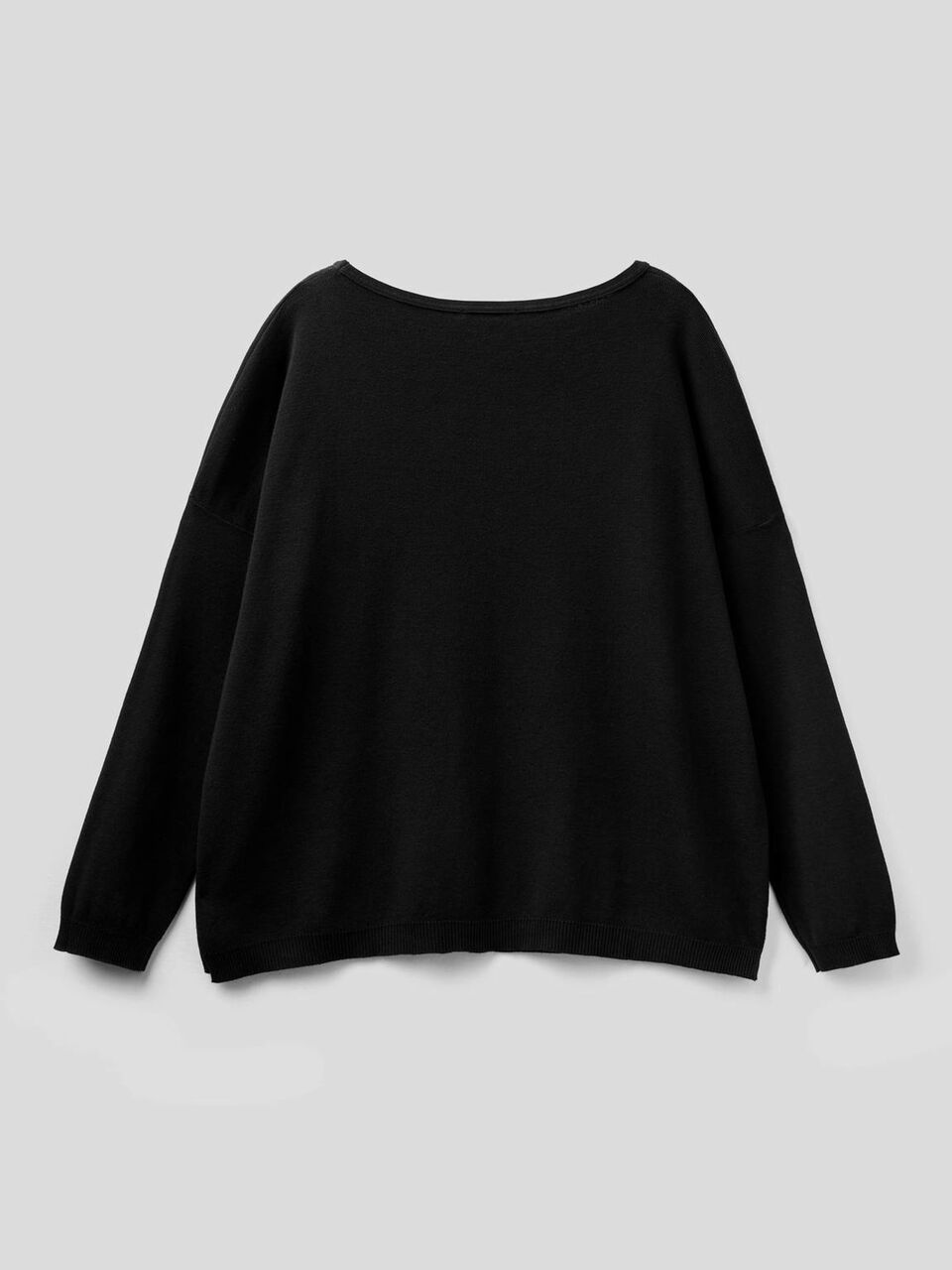 Cotton sweater with round neck image number 2