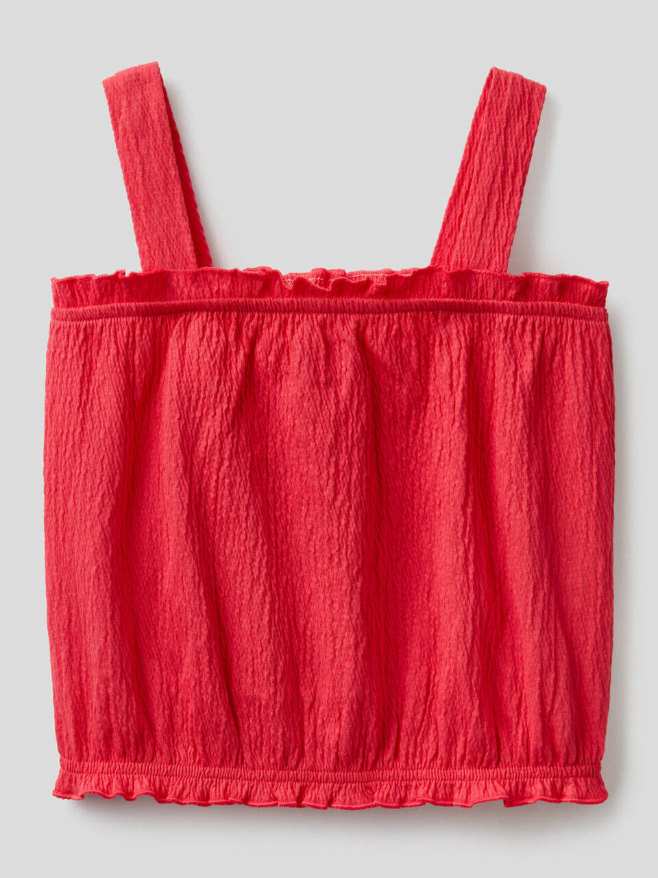 Stretch top with ruffled effect image number 1