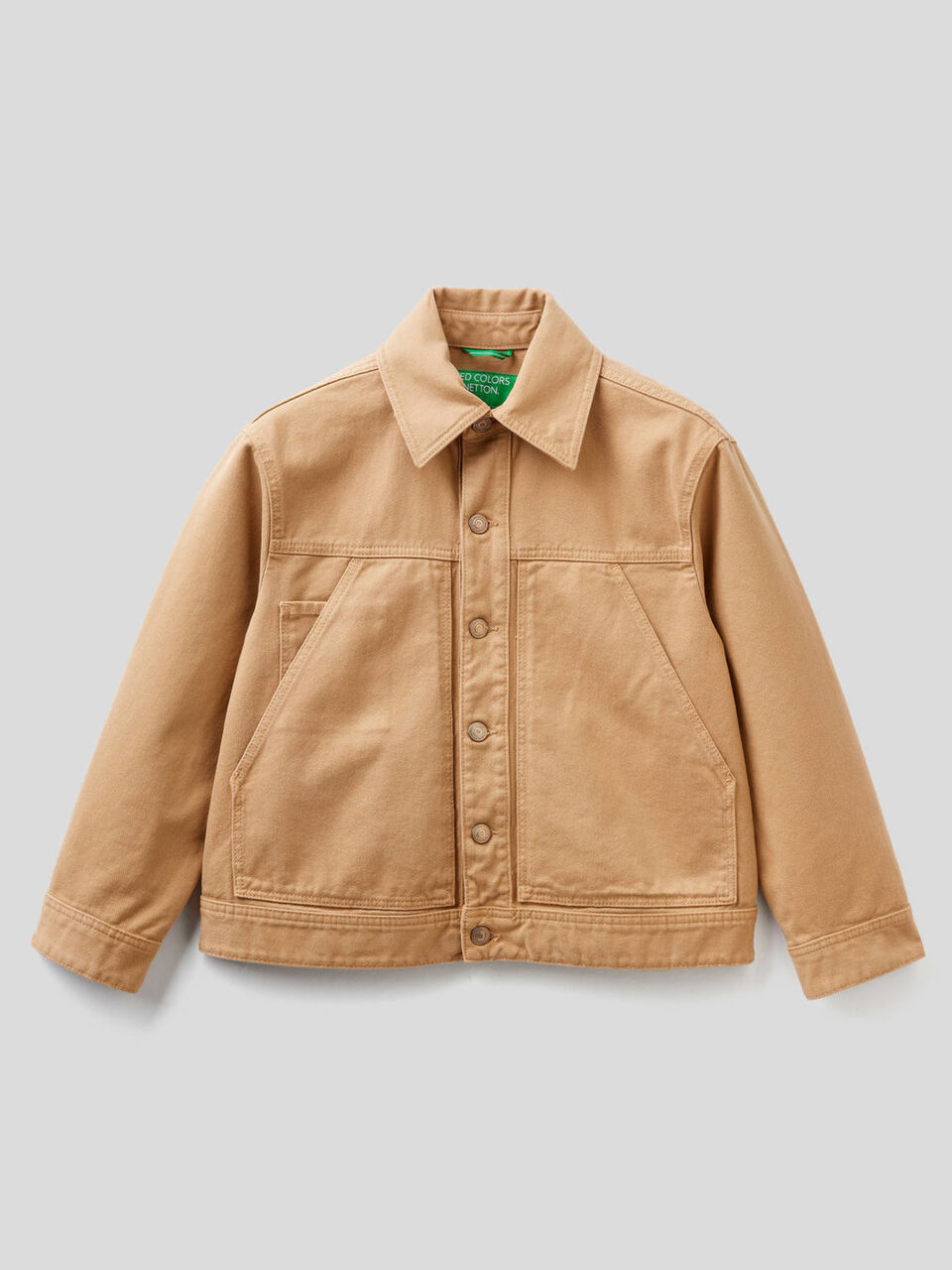 100% cotton denim jacket image number 1