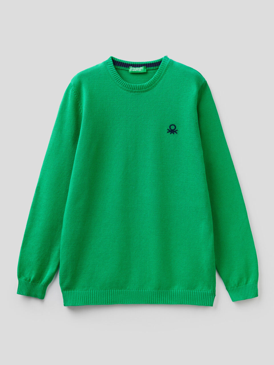 Pure cotton sweater with logo image number 1