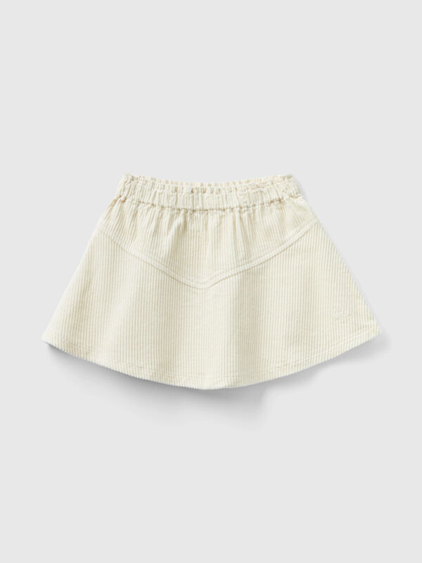 Corduroy mini skirt