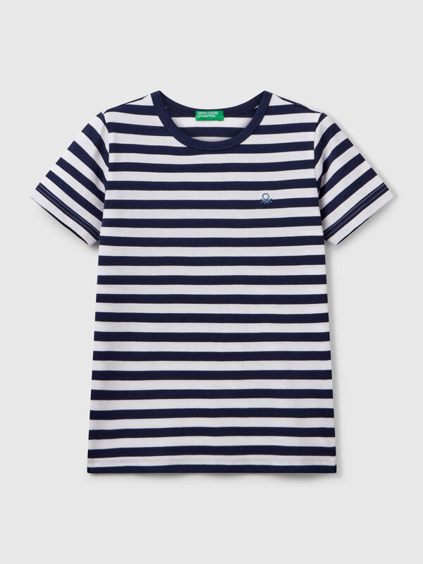 100% cotton striped t-shirt Junior Boy