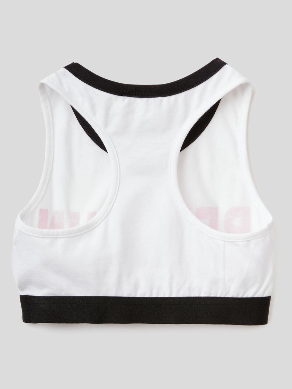Printed top in stretch cotton image number 2