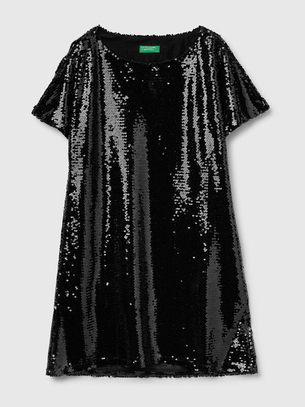 Short dress with sequins Women