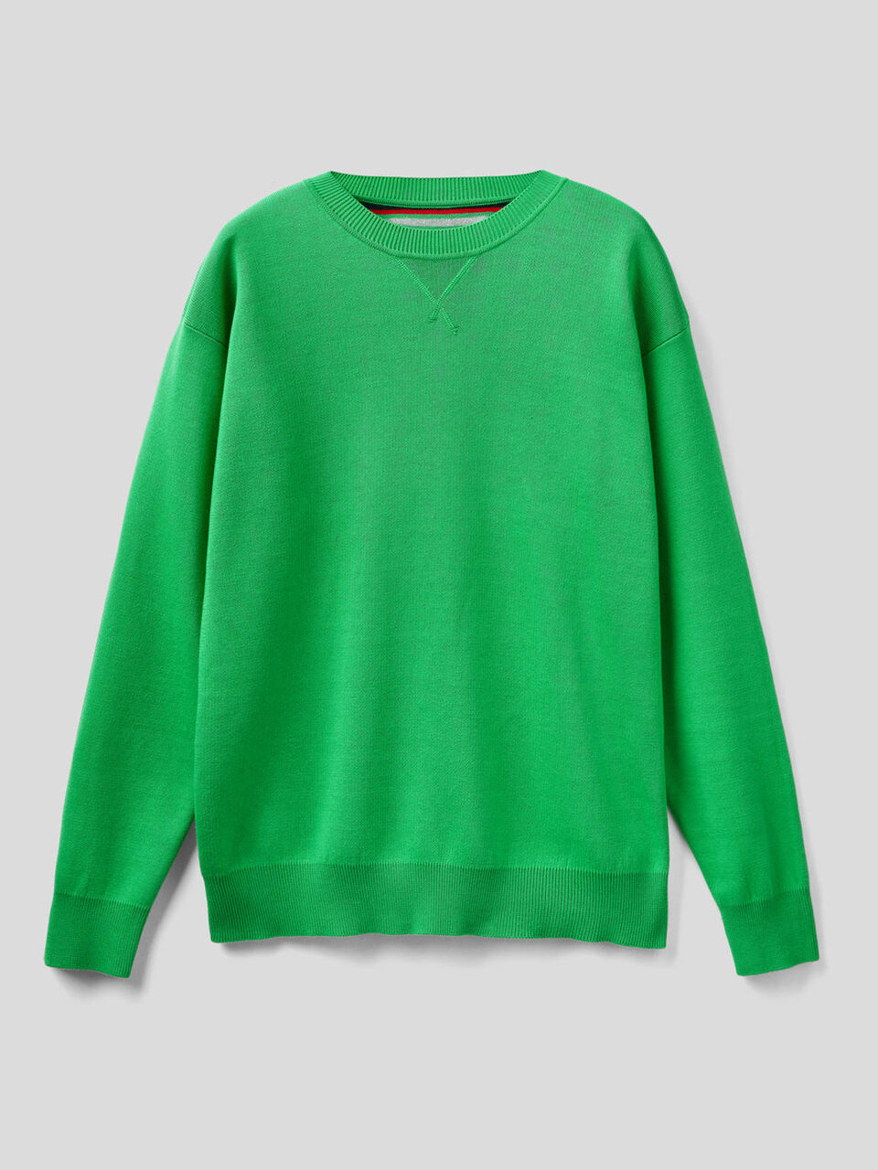 Reversible sweater in tricot cotton image number 1