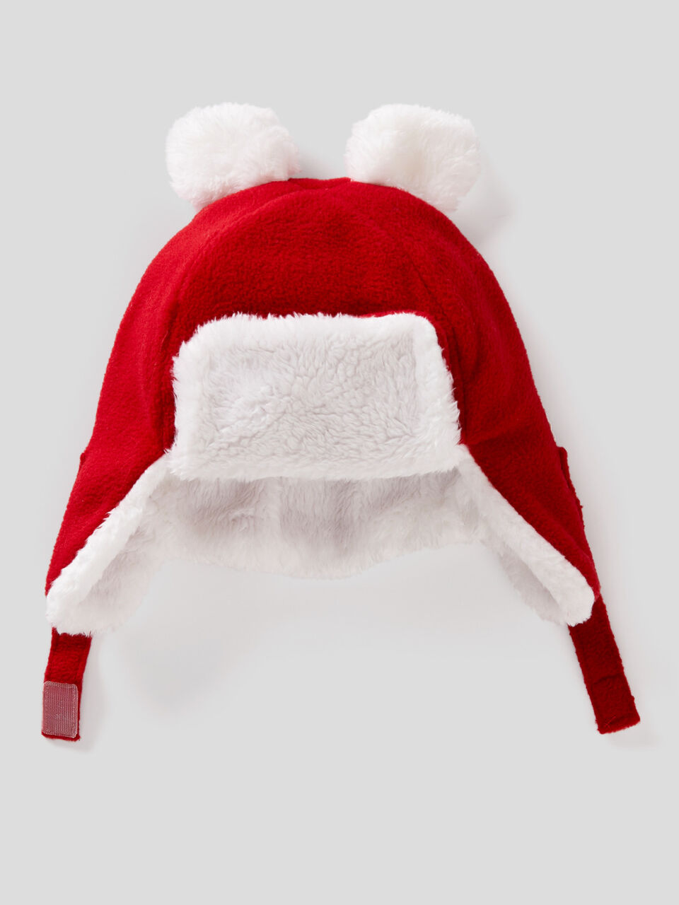 Fleece hat with fleece ear flaps image number 1