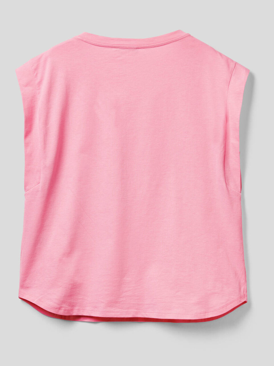 Cotton t-shirt with cap sleeves image number 2