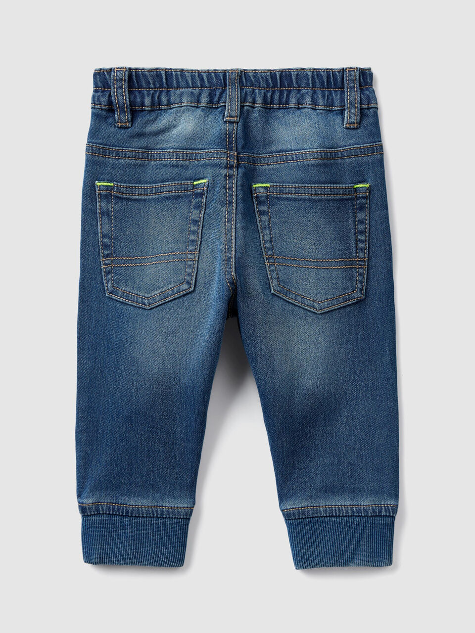 Jeans with ribbed ankle bands image number 2