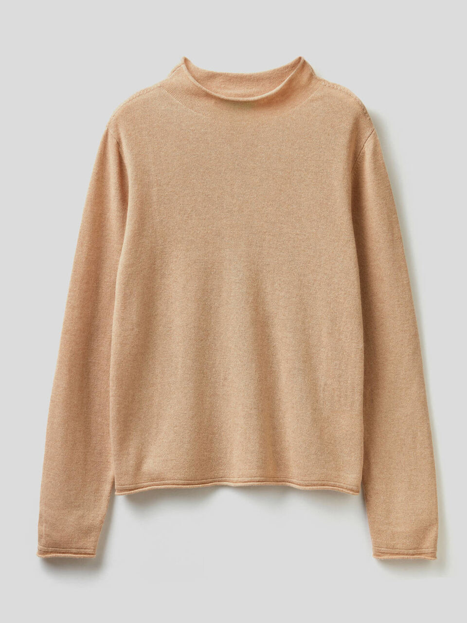 Solid colored turtleneck sweater image number 1